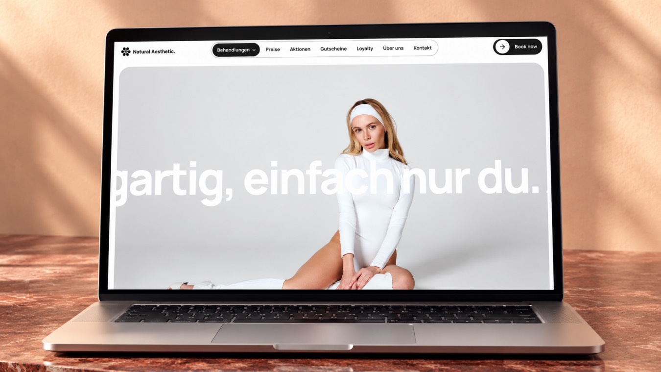 Leistungsvisualisierung: UX/UI-Design der Natural-Aesthetic-Startseite